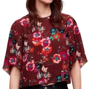 Aritzia Wilfred Cambria floral blouse XXS colorful top